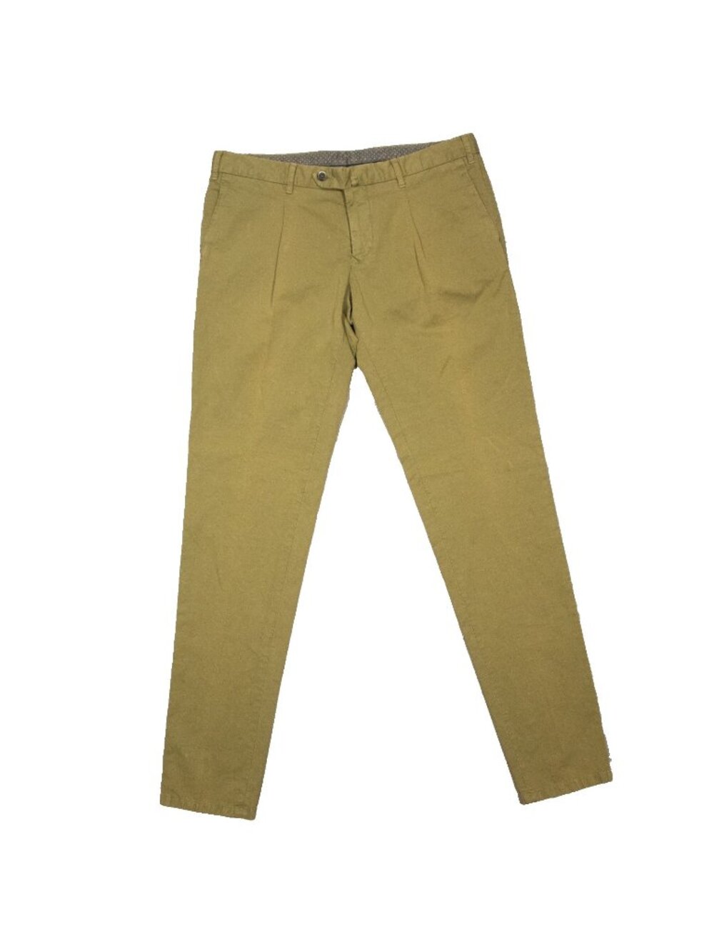 Men's Slim Fit Chino Pants in Olive - Brand Unspecified